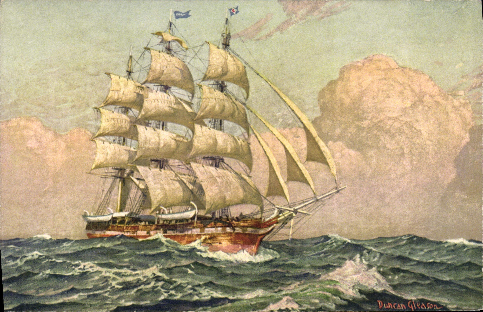 CPA Bateau Voilier 