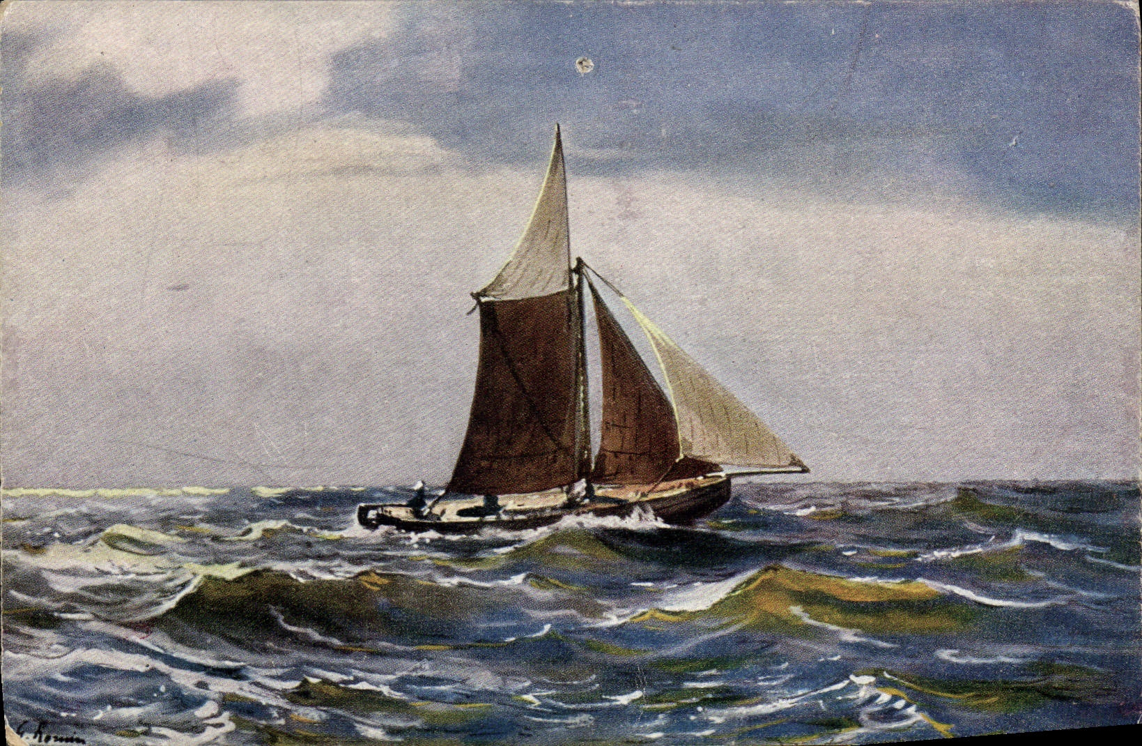 CPA Bateau Voilier 