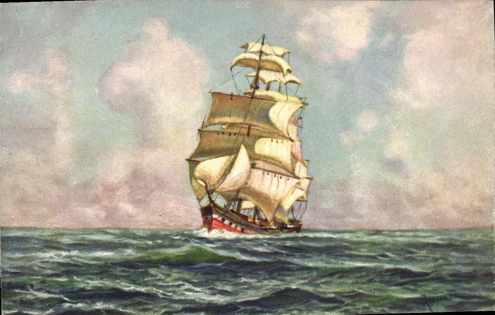 CPA Bateau Voilier 