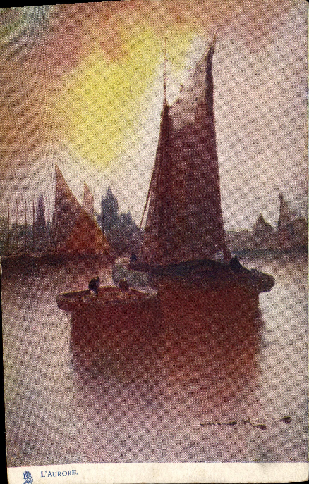 CPA Bateau Voilier L'aurore 