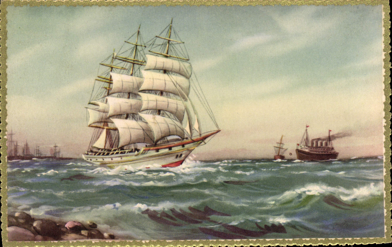 CPA Bateau Voilier 