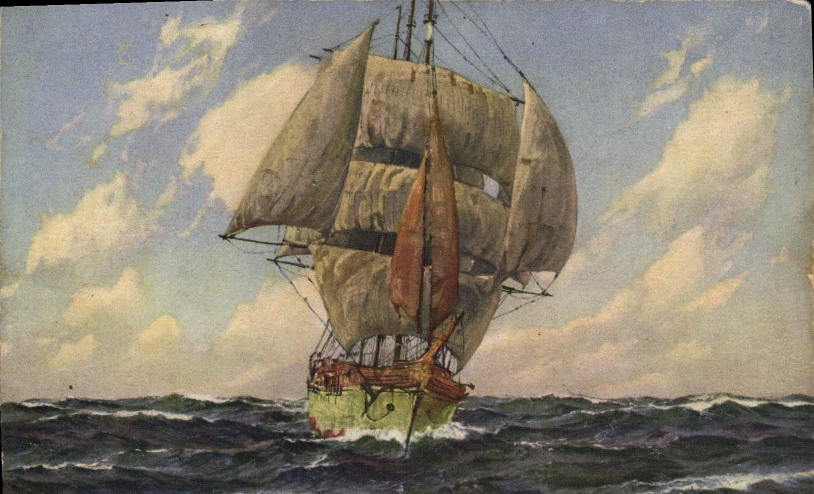 CPA Bateau Voilier 