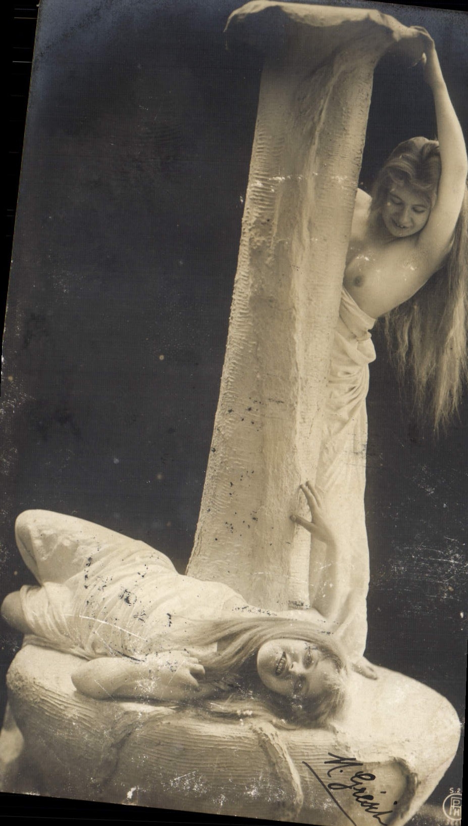 CPA Femme Nu erotique 