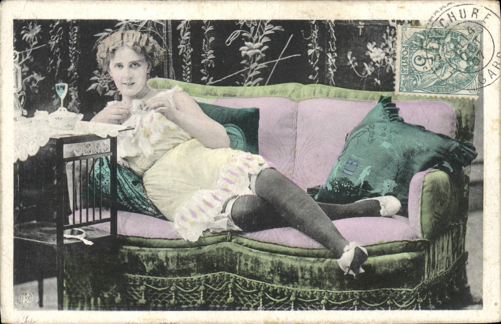 CPA Femme Nu erotique