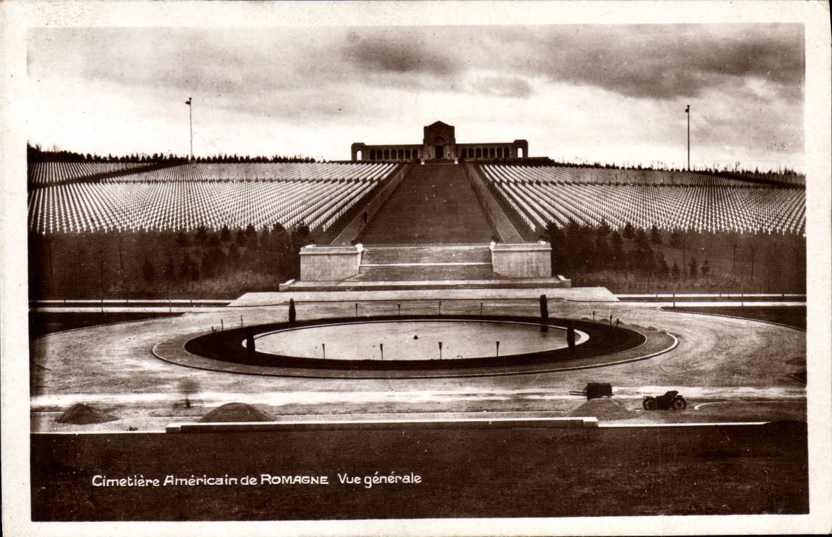 CPA Militaria Cimetiere americain de Romagne Vue generale
