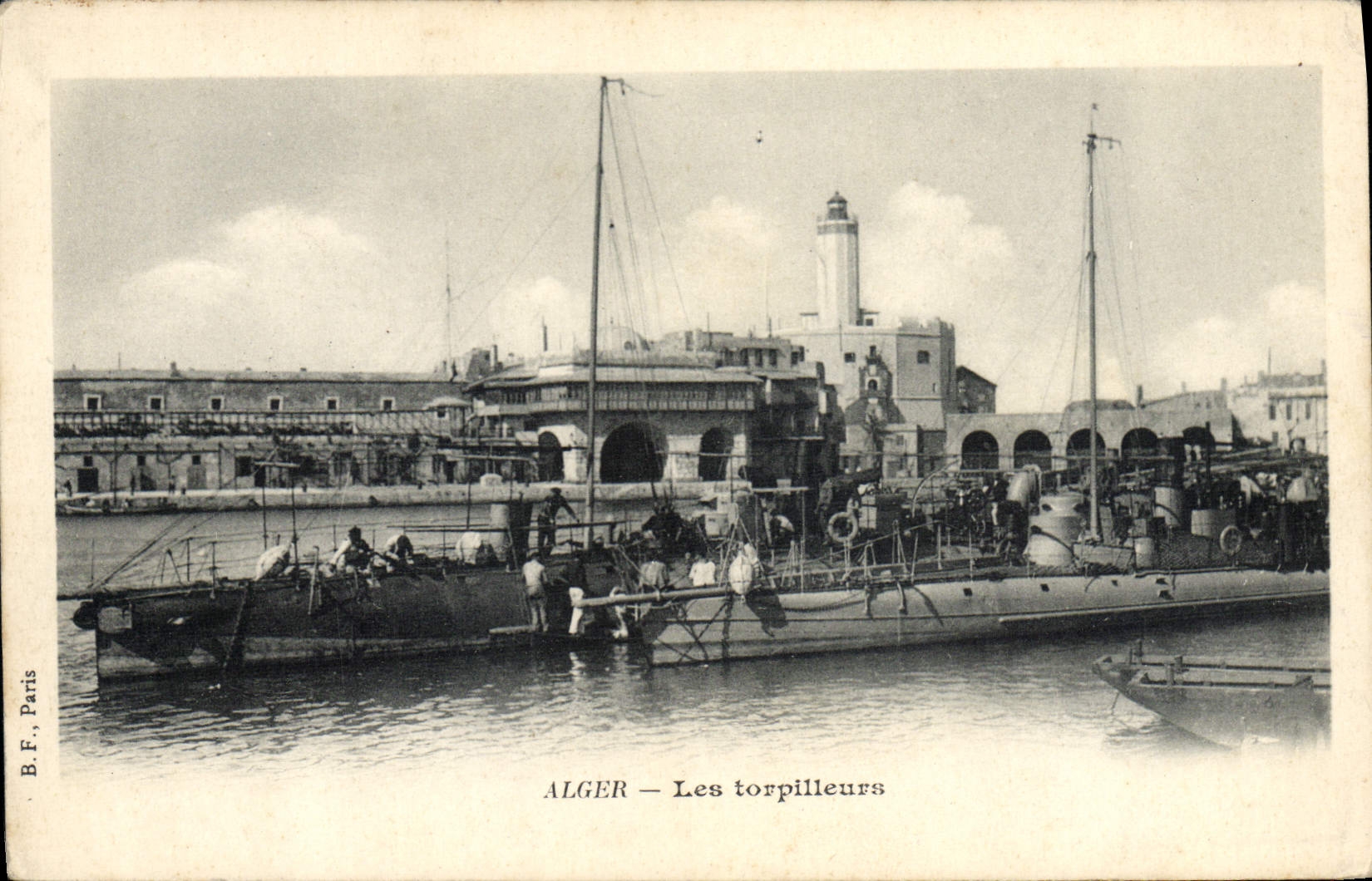 CPA Bateau Guerre Algerie Alger Les torpilleurs 