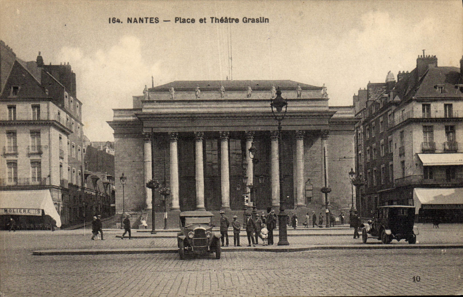 CPA Nantes Place et theatre Graslin 