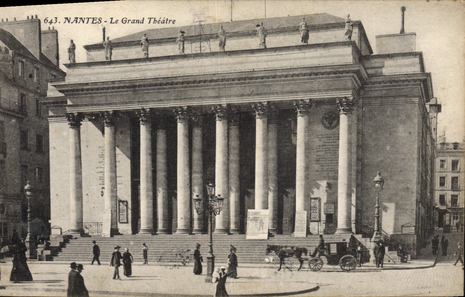 CPA Nantes Le grand theatre 