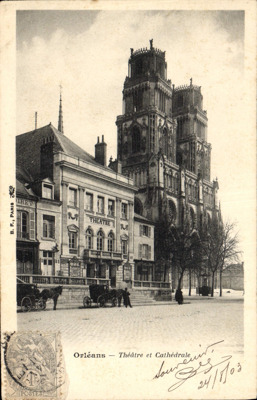 CPA Le theatre Orleans Theatre et cathedrale