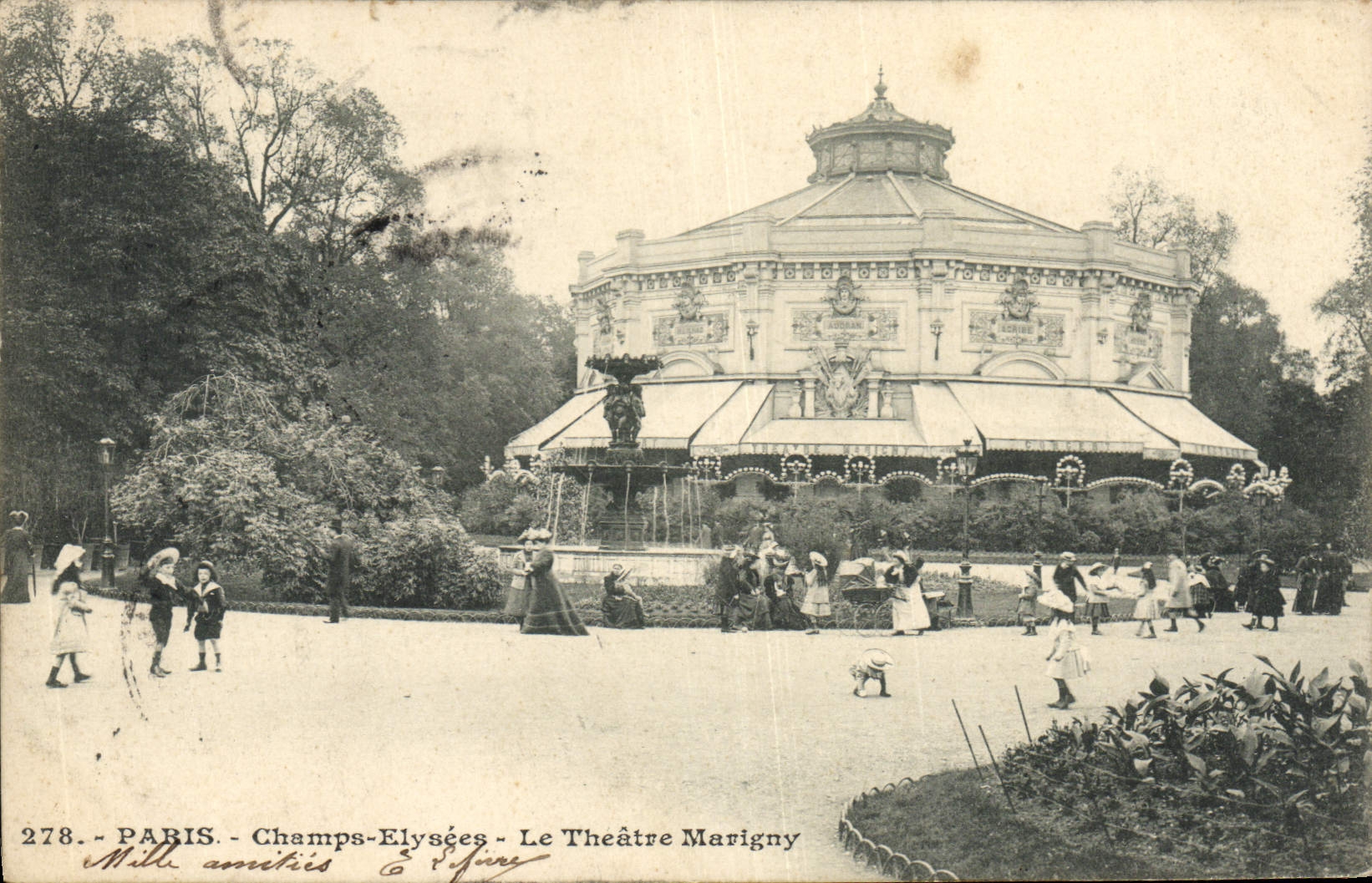 CPA Paris Le theatre des Champs Elysees Le theatre Marigny