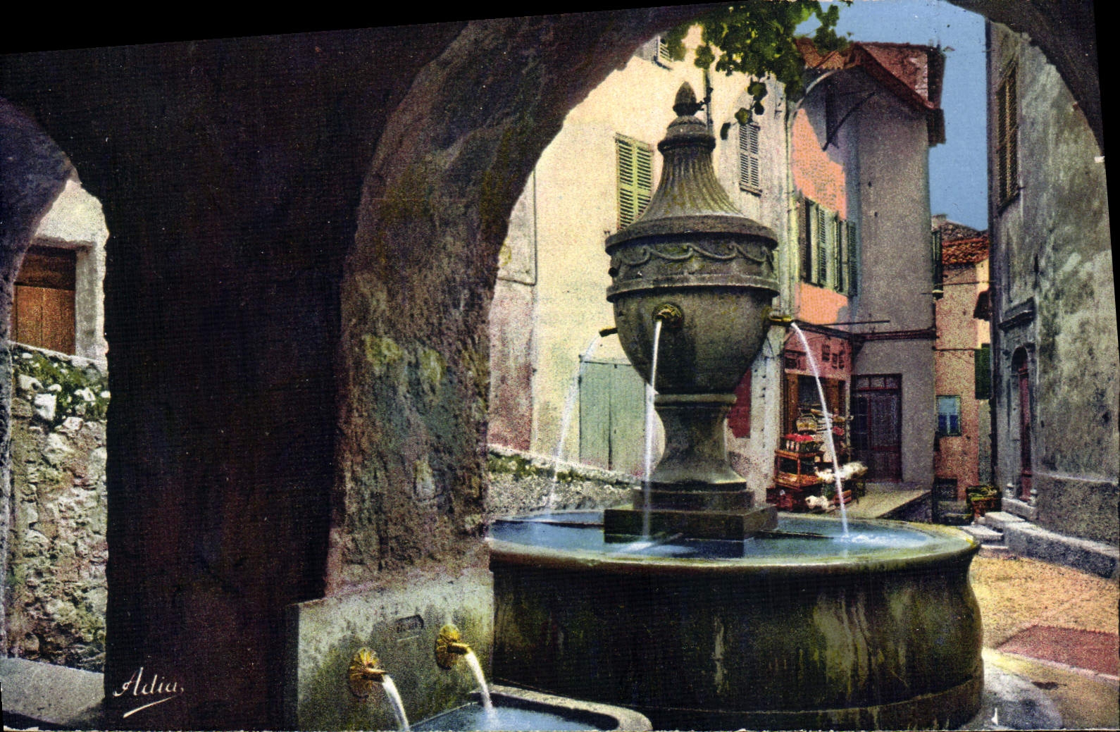 CPA Saint Paul De Vence La Fontaine