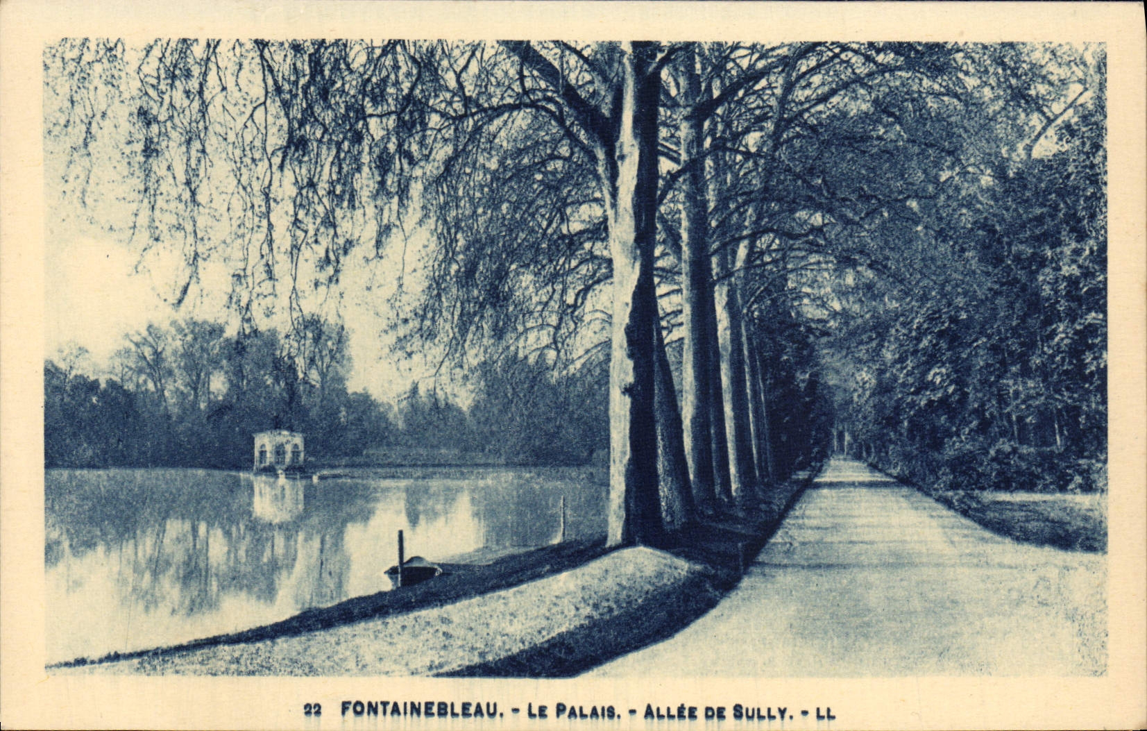 CPA Palais De Fontainebleau Allee De Sully