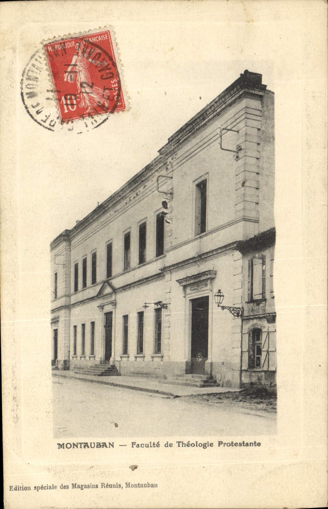 VINTAGE POSTCARD Montauban Faculty of Protestant Theology