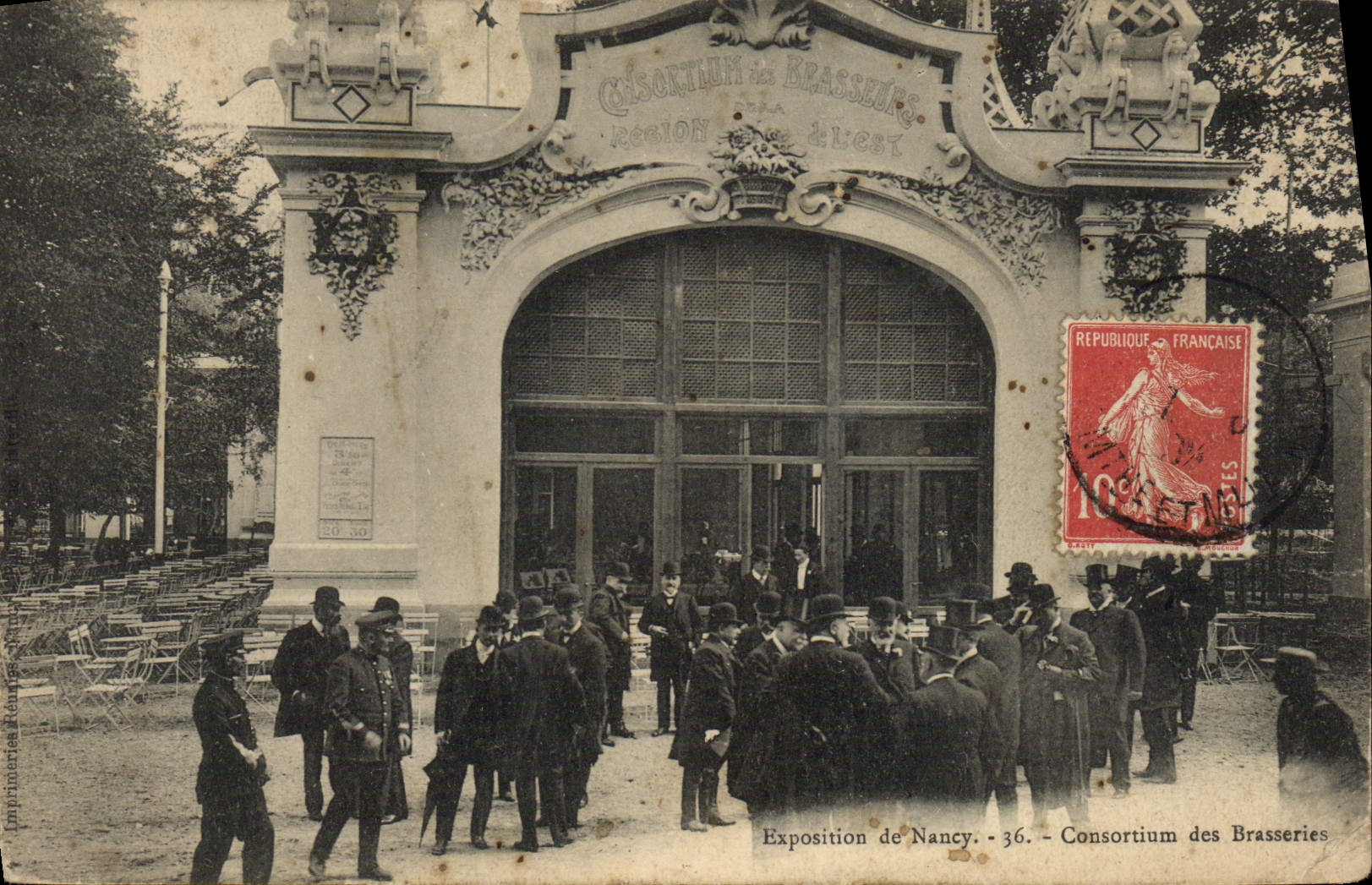 Feria de la cervecería de la POSTAL de la VENDIMIA del consorcio de Nacny de las cervecerías