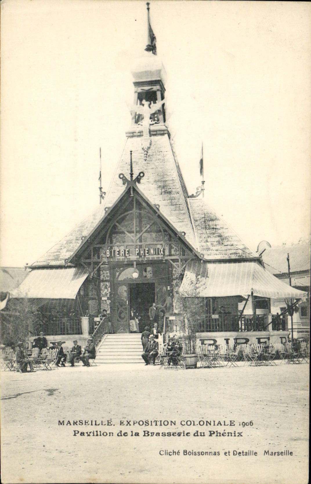 CPA Marseille Exposition coloniale Pavillon du Phenix Brasserie