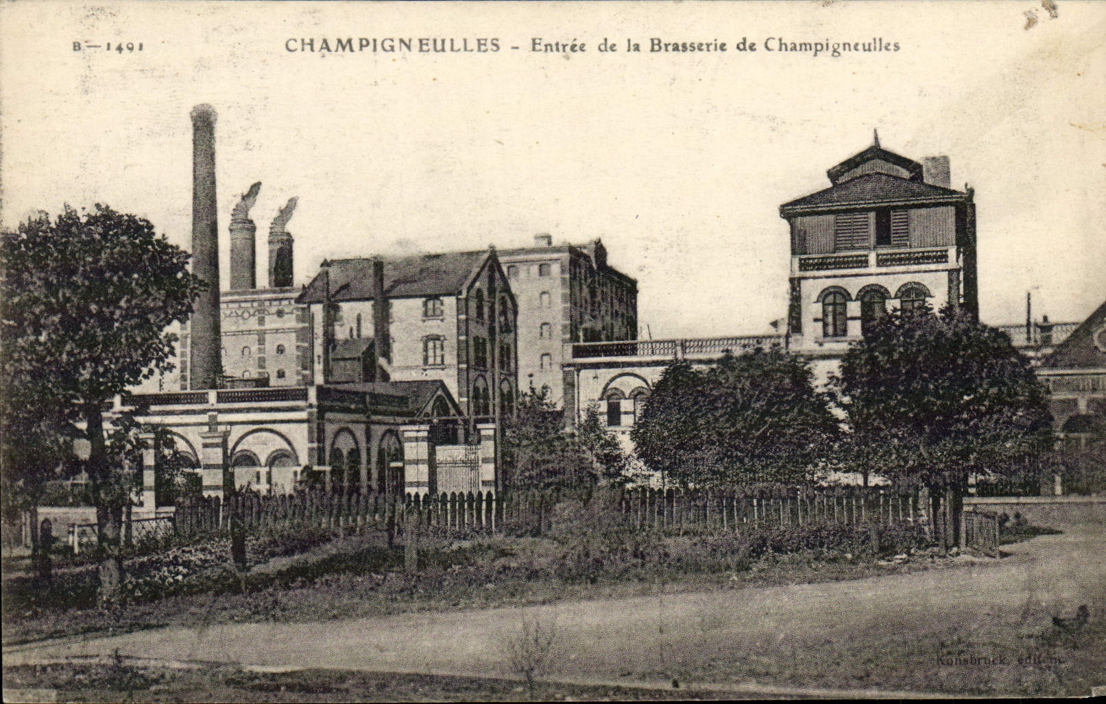 CPA Brasserie Champigneulles Entree de la brasserie de Champigneulles