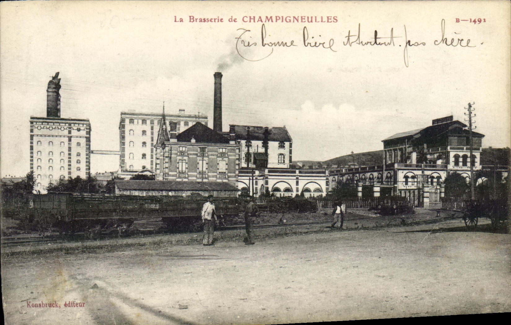 VINTAGE POSTCARD Brewery of Champigneulles
