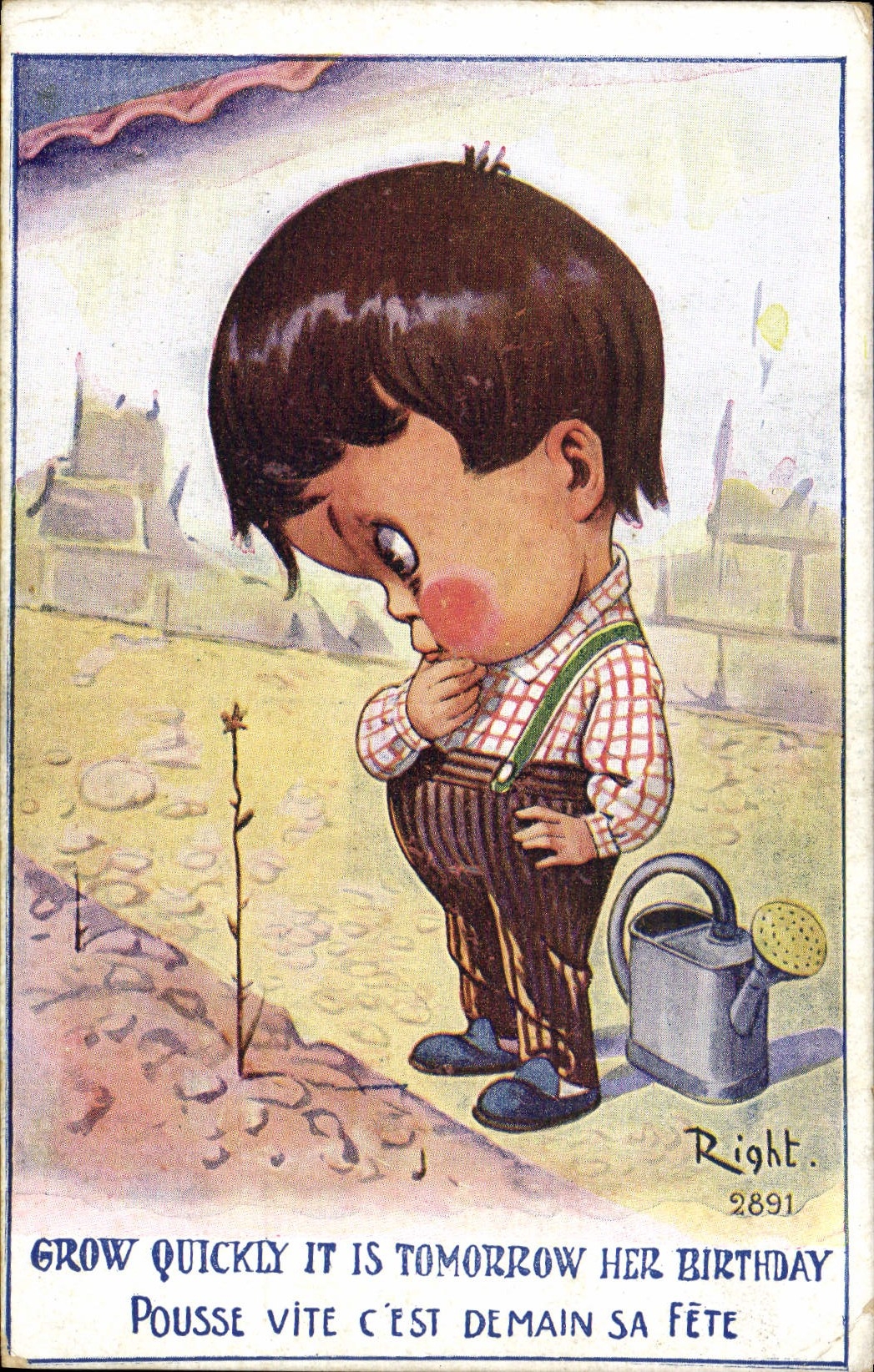 CPA Illustrateur Enfant Right 