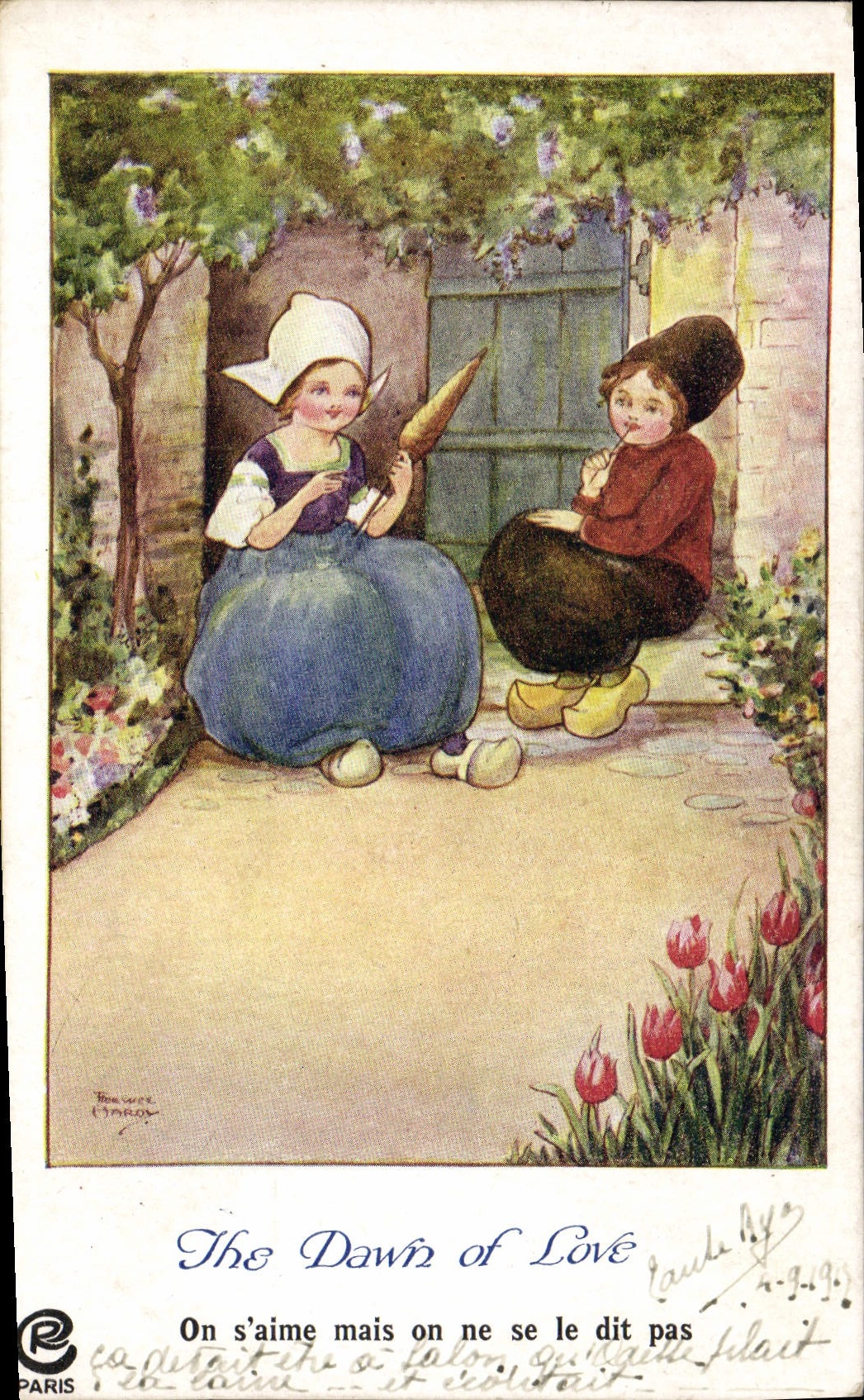 CPA Illustrateur Enfants Folklore 