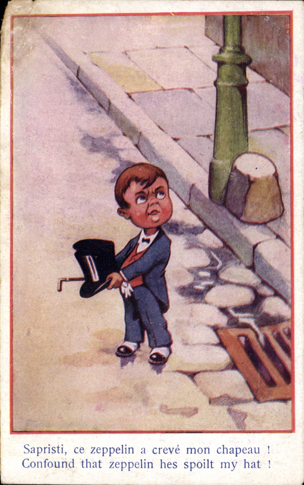 CPA Illustrateur Enfant Haut de forme