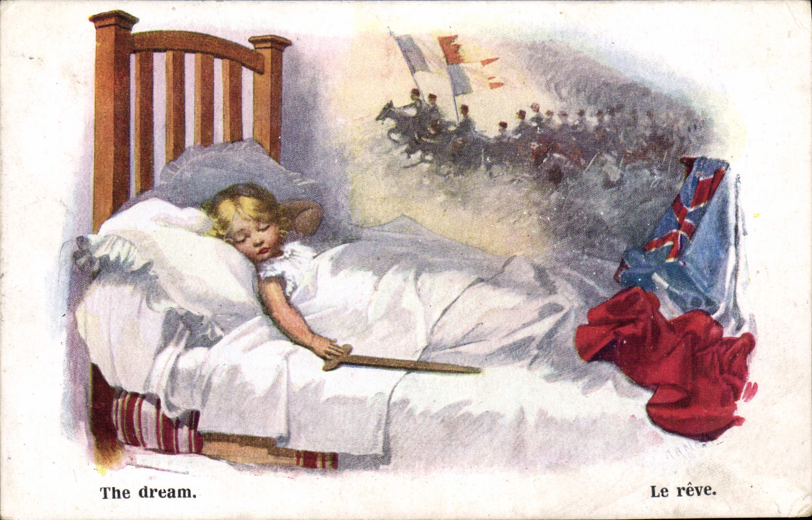 CPA Illustrateur Enfant Le reve