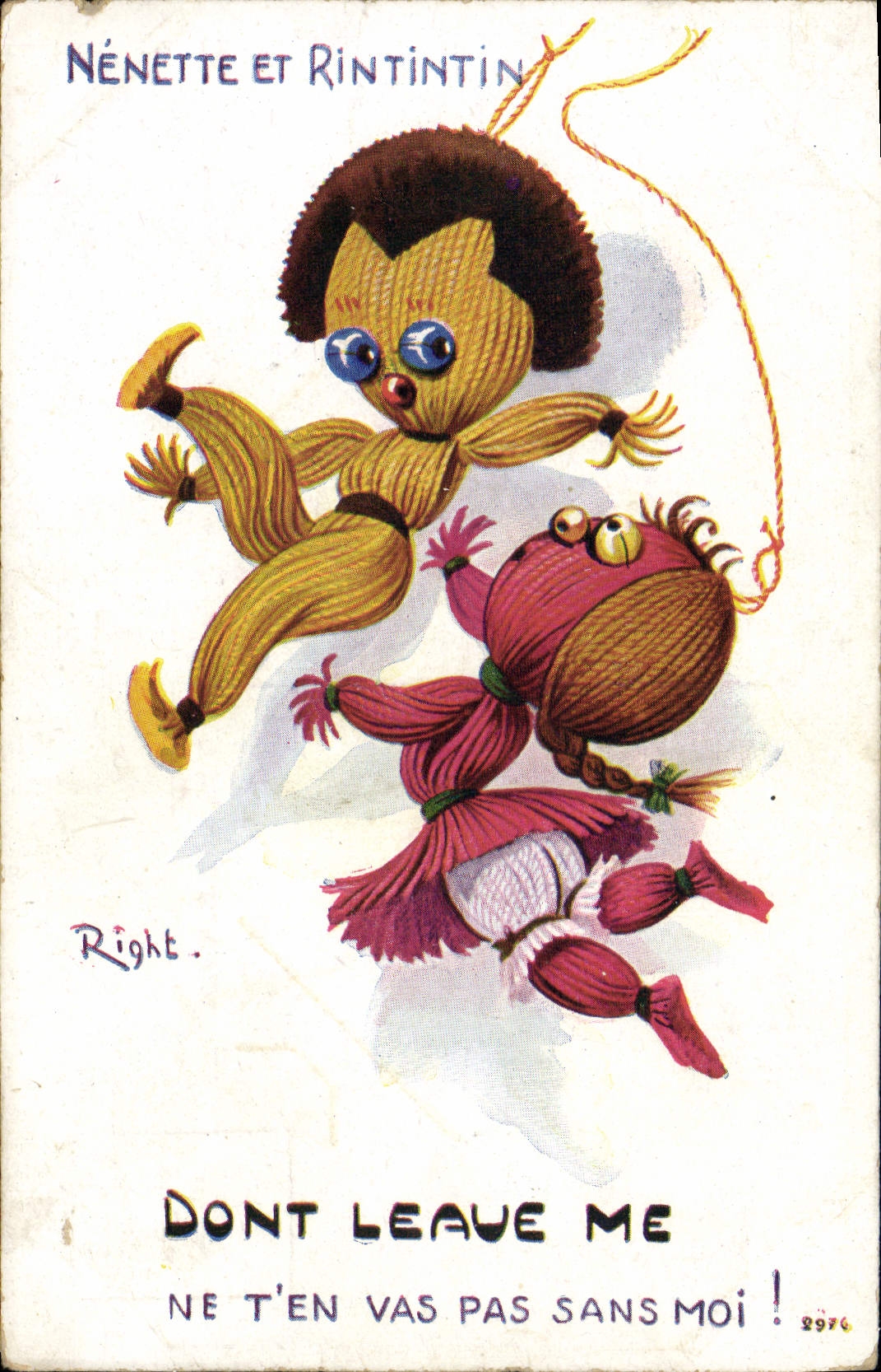 CPA Illustrateur Enfants Poupees