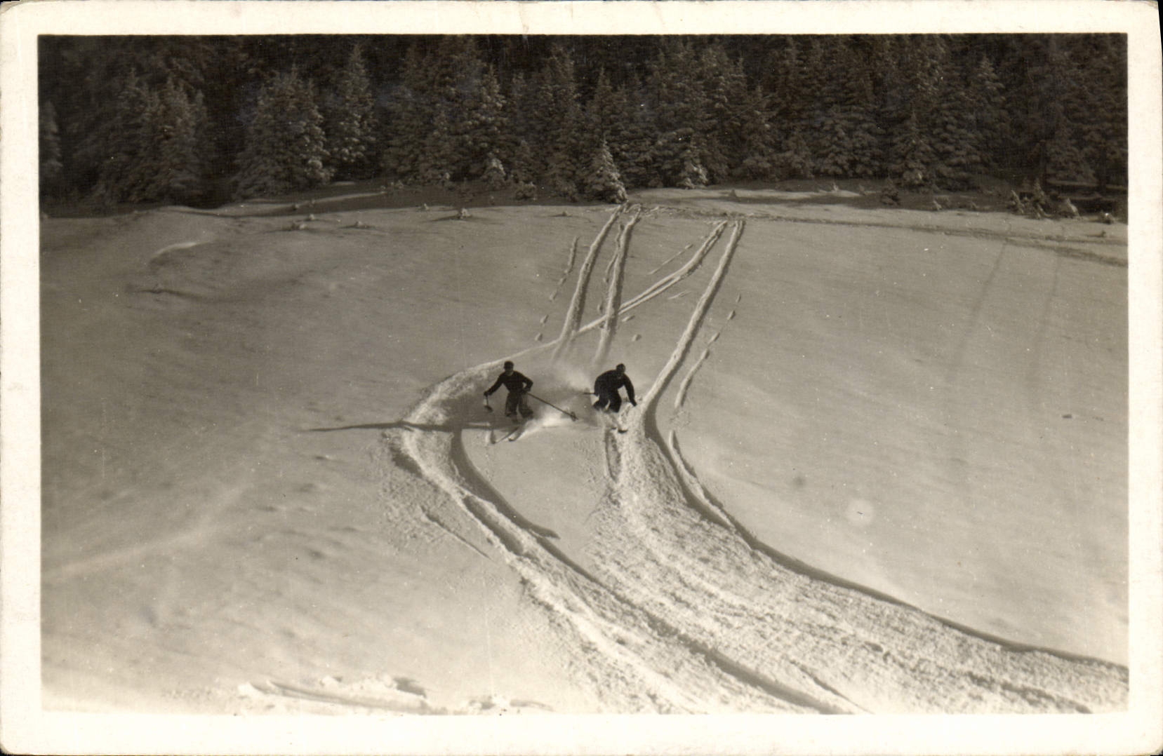 CPA Sports d'hiver Ski Megeve Descente sur Vorassay