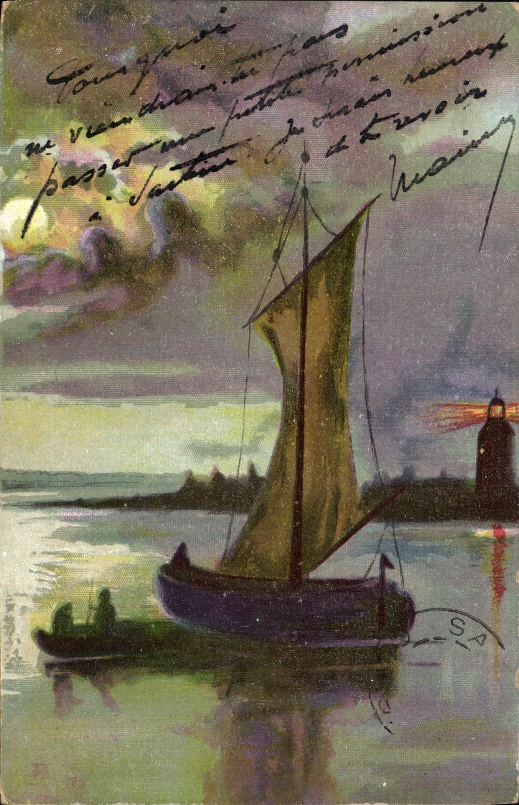 CPA Bateau Voilier 