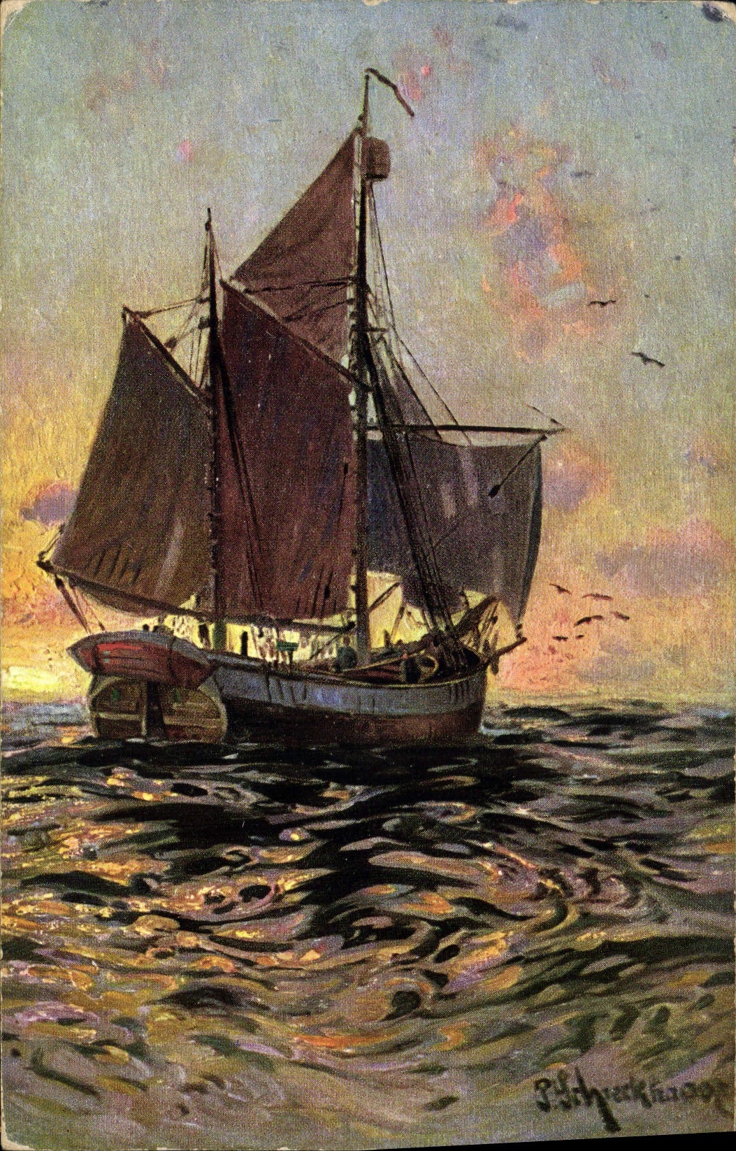 CPA Bateau Voilier 