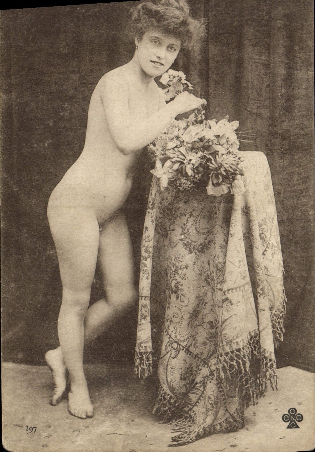 CPA Nu erotique Femme