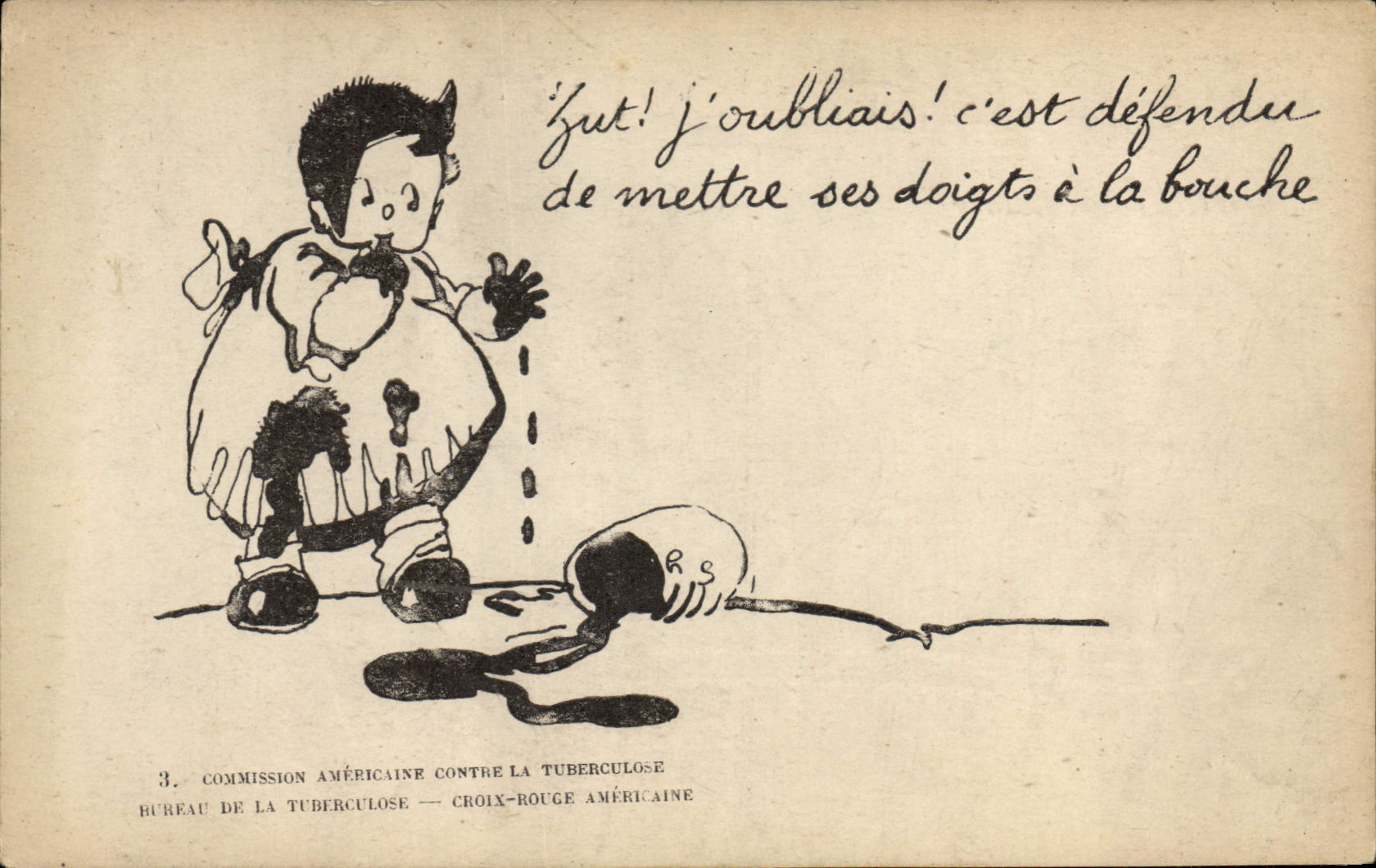 CPA Militaria Bureau de la Tuberculose Croix Rouge americaine 