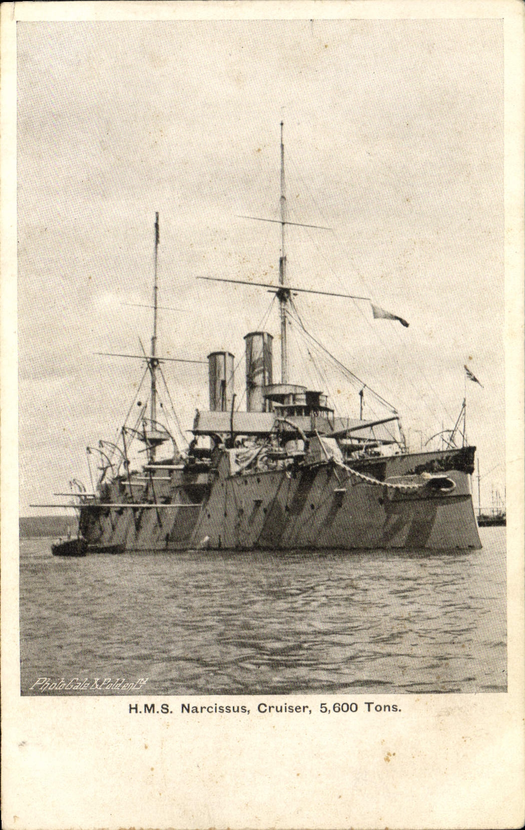 CPA Bateau Guerre HMS Narcissus Cruiser