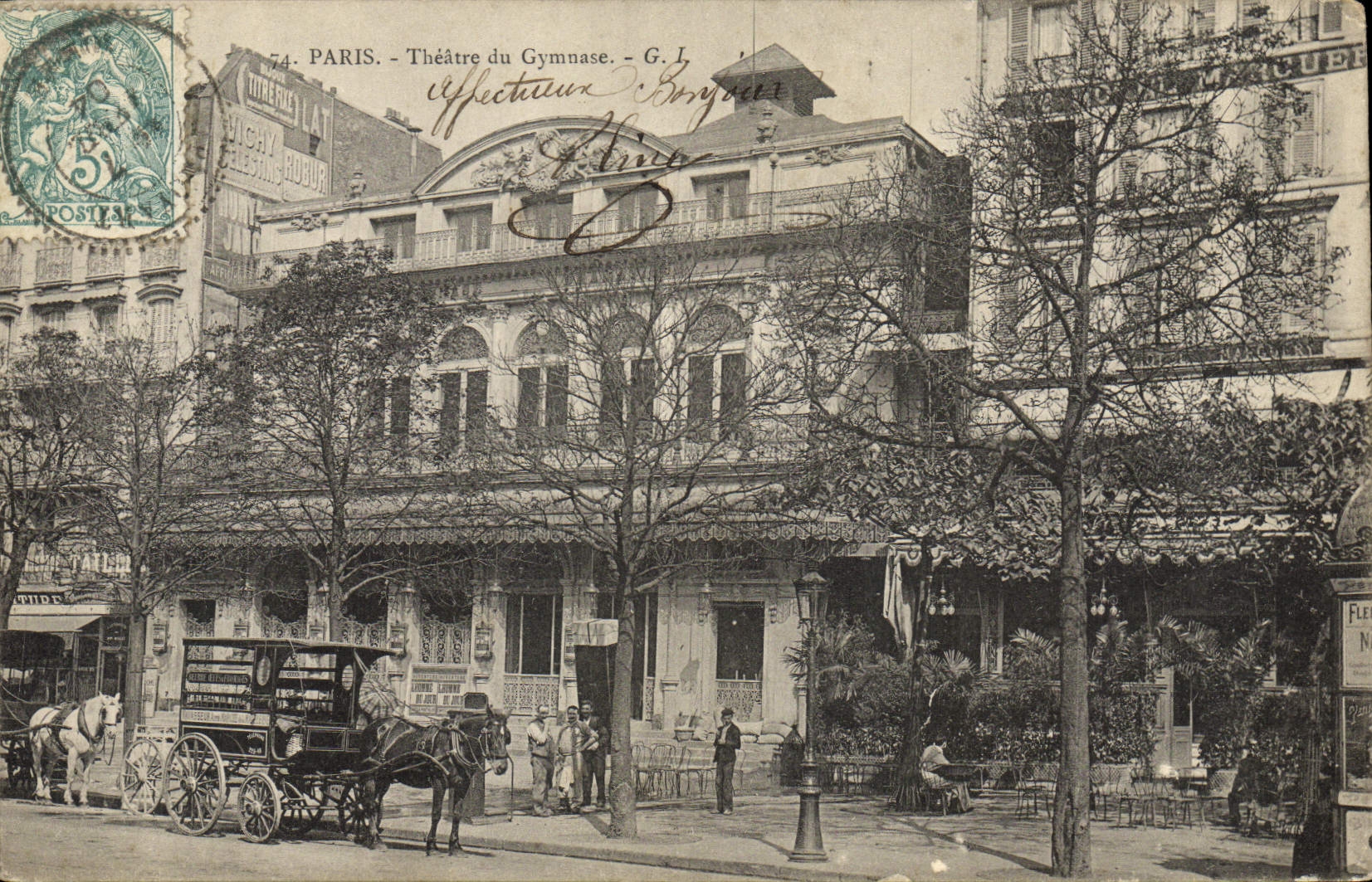 CPA Paris Theatre du gymnase (animee)