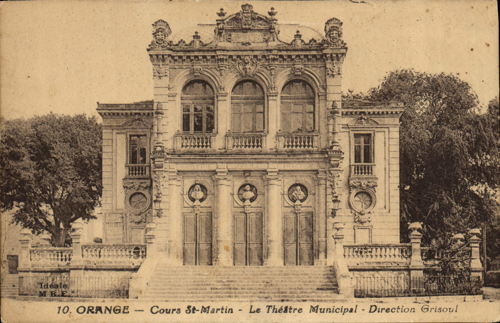 CPA Orange Cours St Martin Le Theatre municipal Direction Grisoul