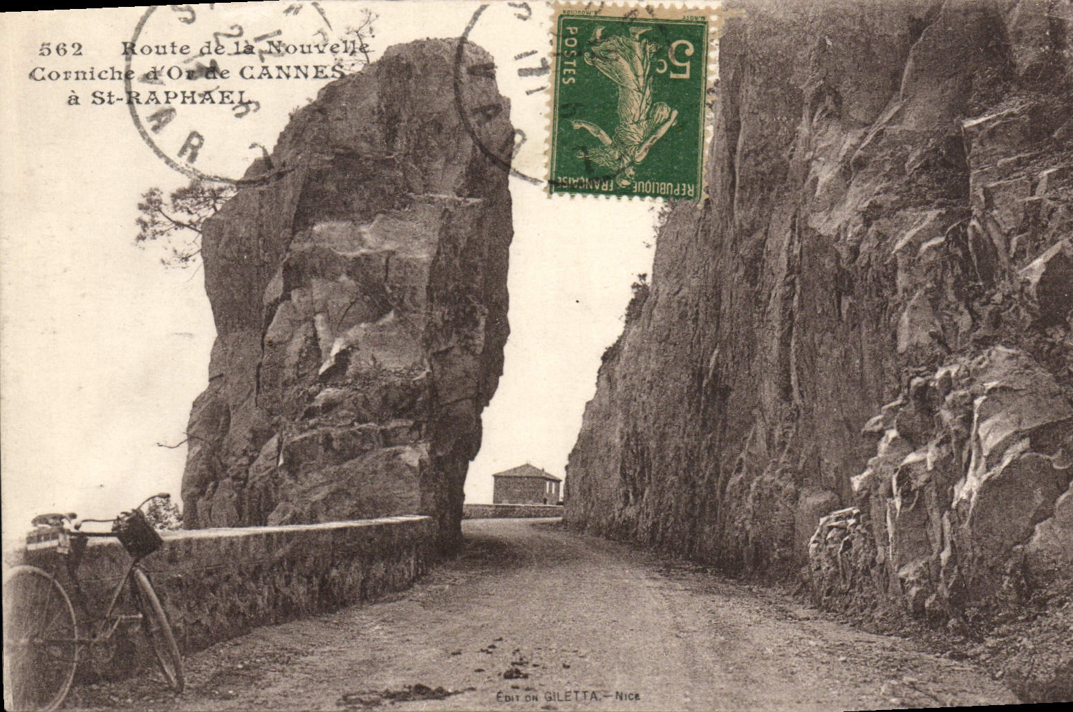 CPA Cannes St Raphael Route de la Nouvelle Corniche d'Or de Cannes a St Raphael