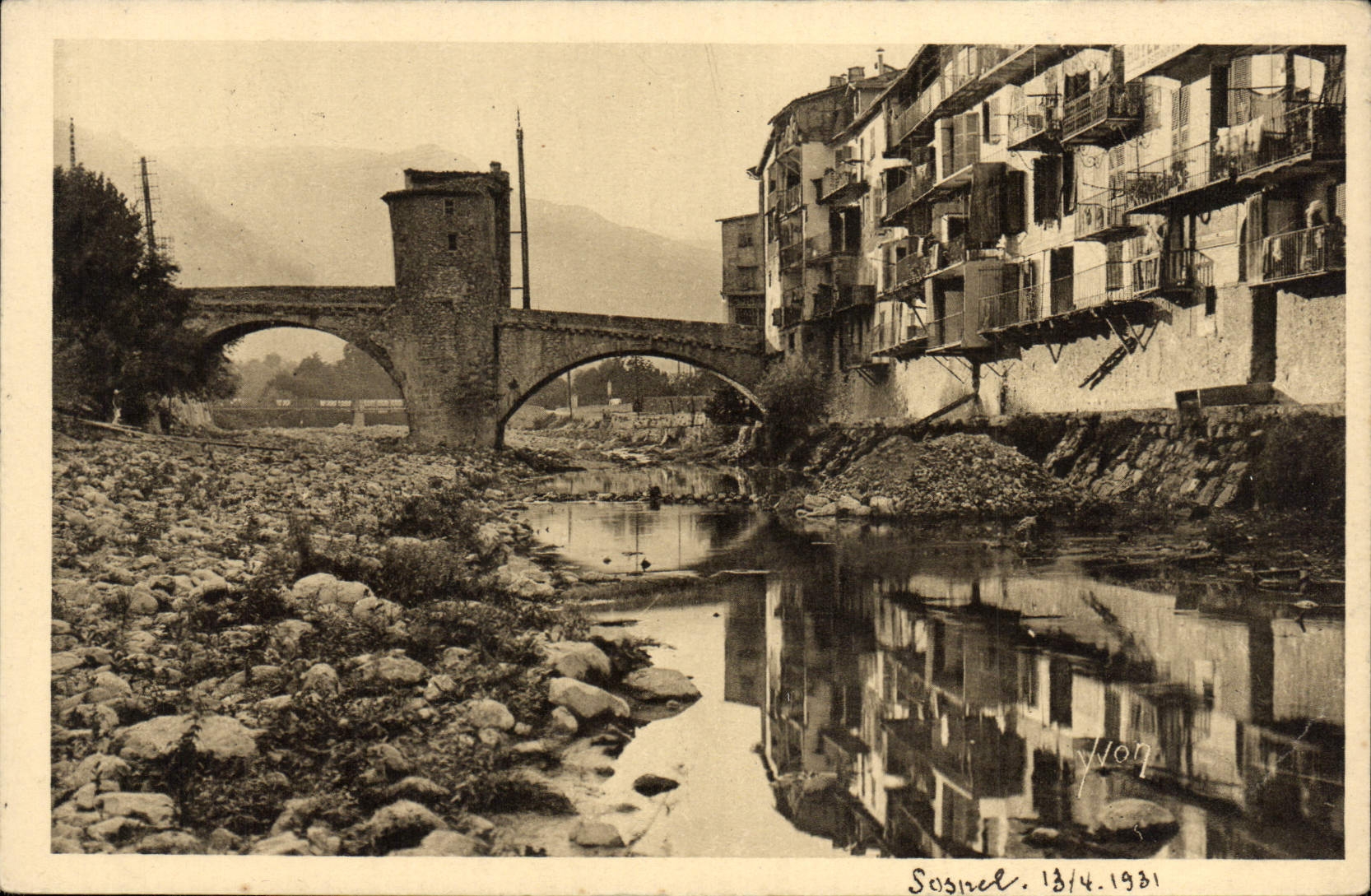 CPA Sospel Le Lit de la Bevera