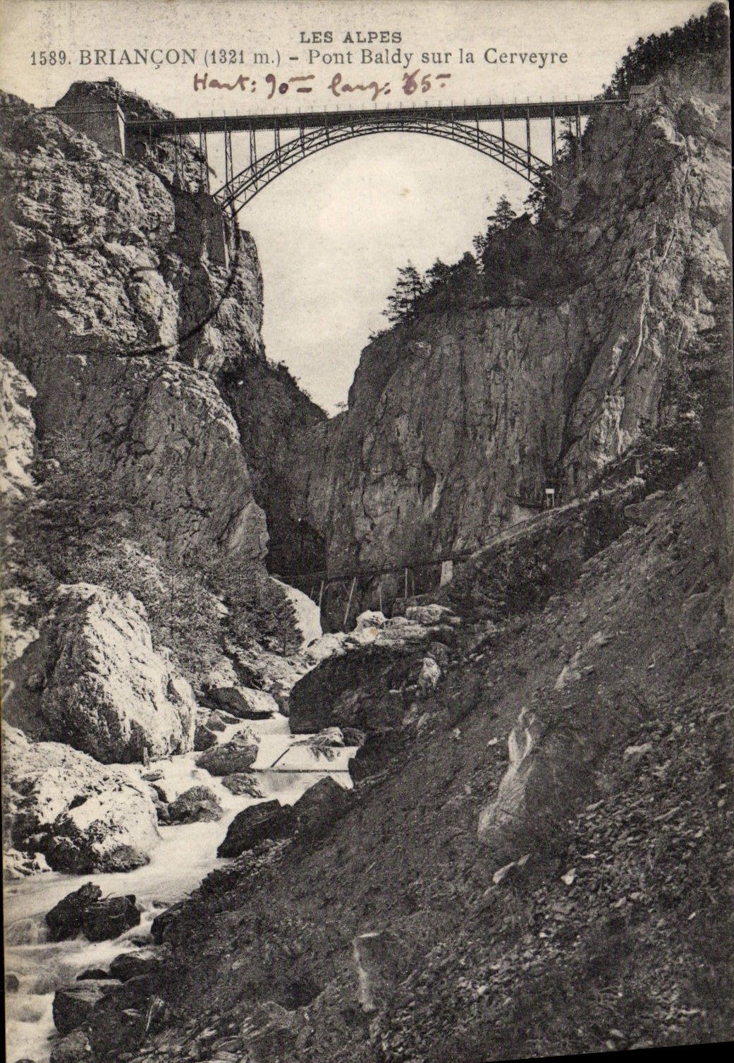 CPA Briancon Pont Baldy sur la Cerveyre