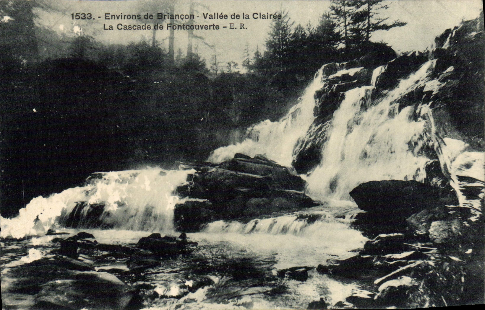 CPA Briancon Environs de Vallee de la Clairee la cascade de Fontcouverte 