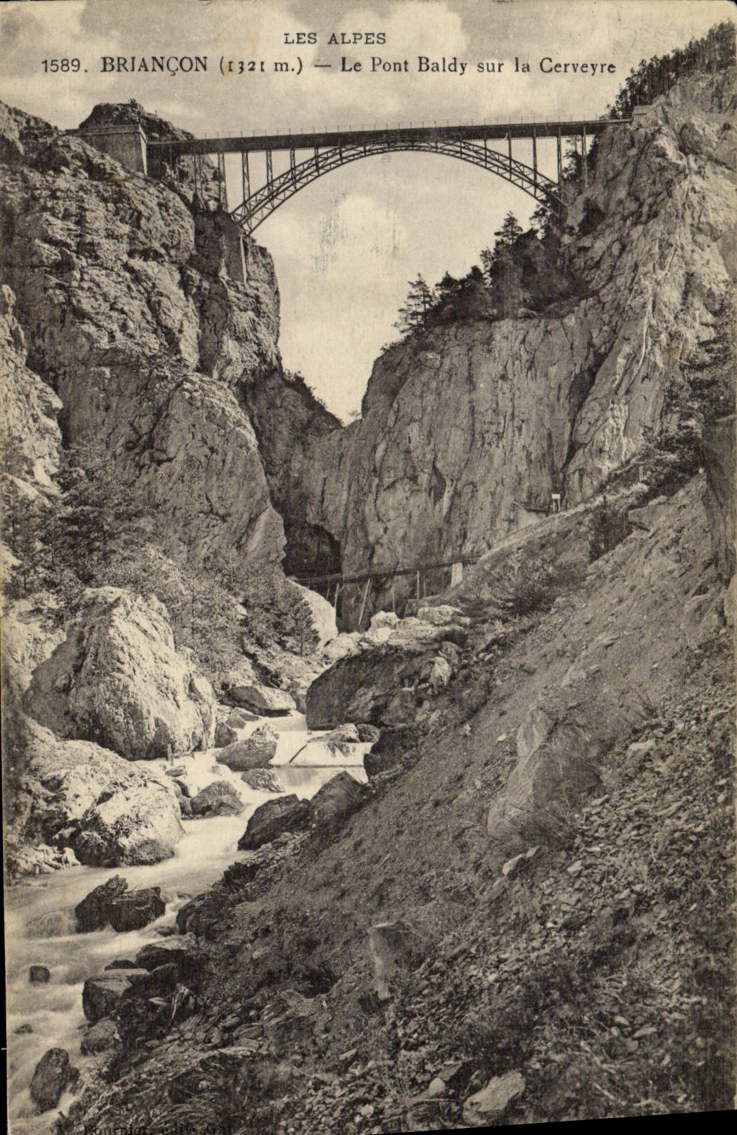 CPA Briancon Le pont Baldy sur la Cerveyre