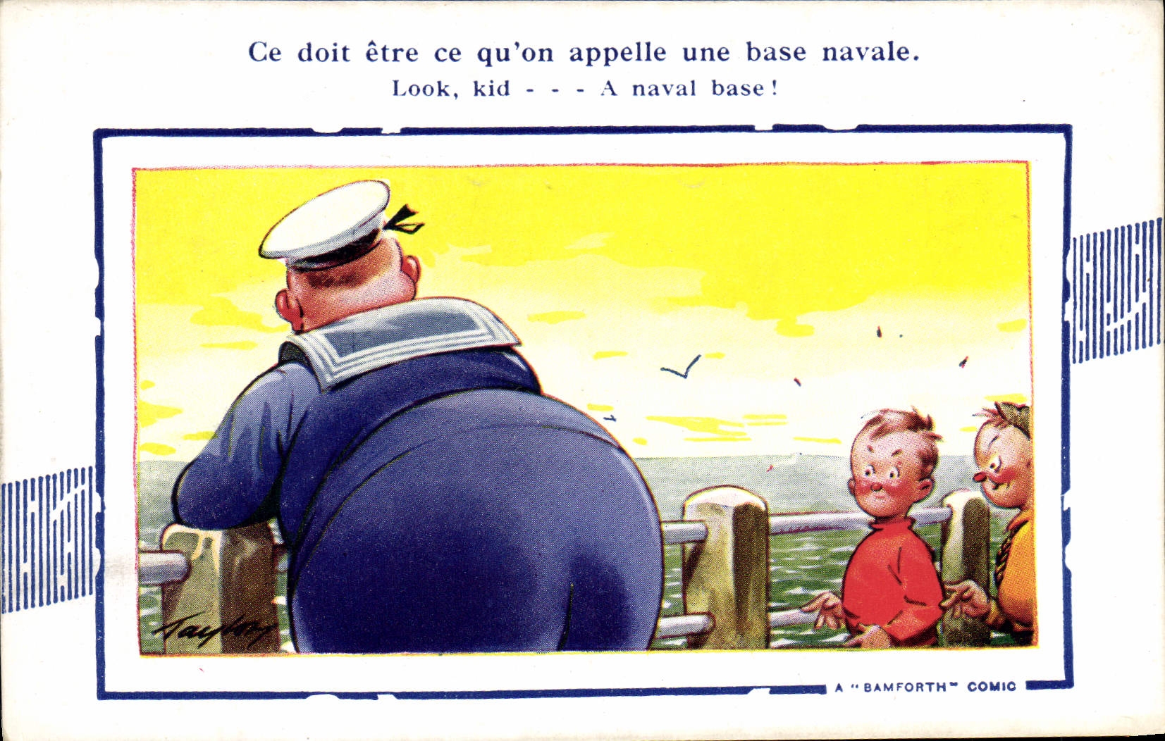 CPA Fantaisie Illustrateur Marin 