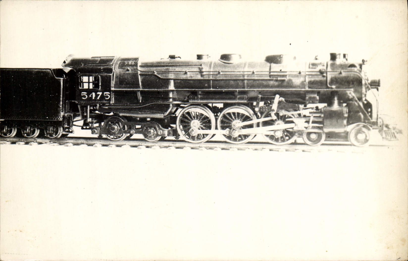 CARTE PHOTO Train Locomotive 