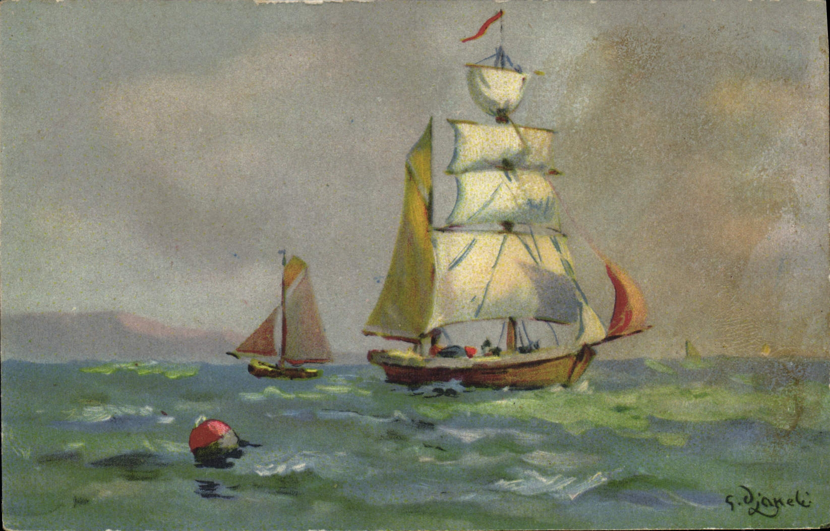 CPA Bateau Voilier 