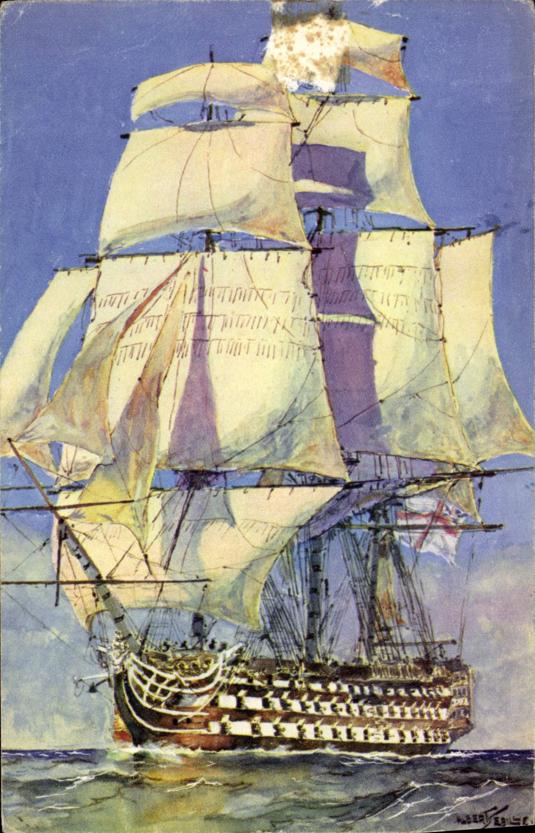 CPA Bateau Grand Voilier Sebille