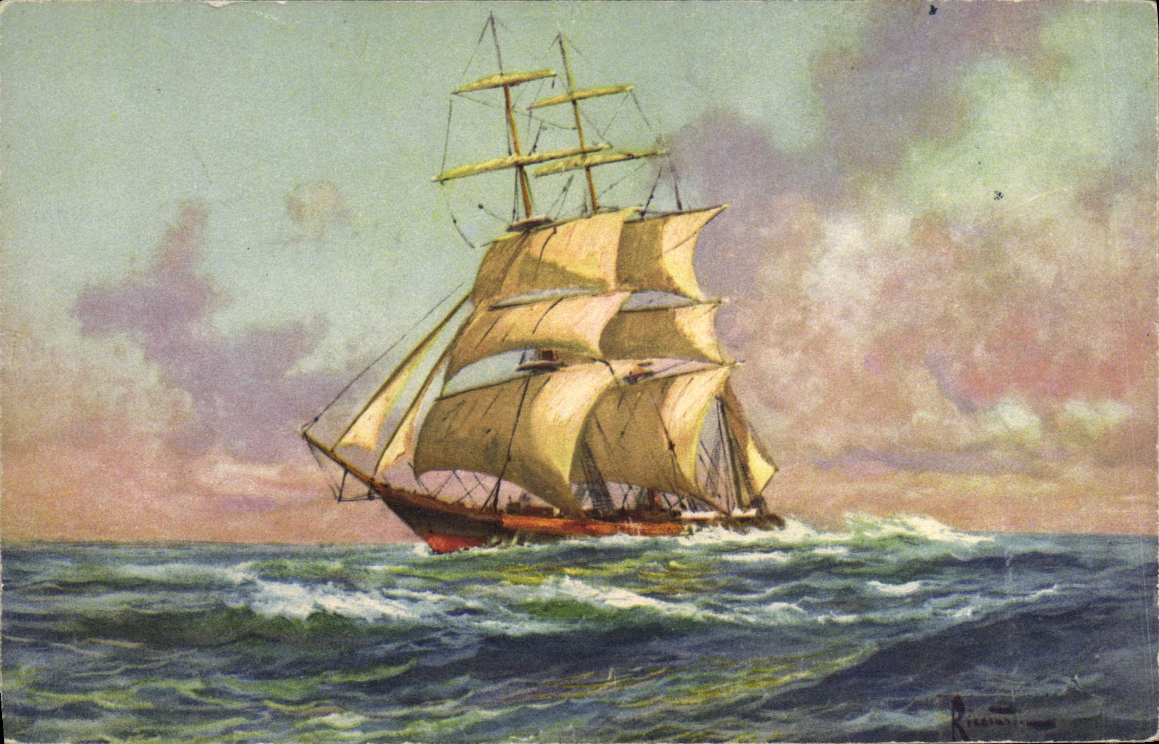 CPA Bateau Voilier 