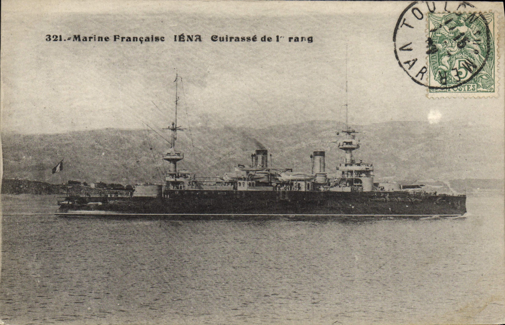 CPA Bateau Guerre Iena Cuirasse