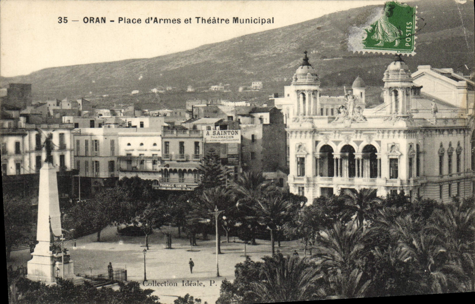 CPA Oran Place d'armes et Theatre municipal