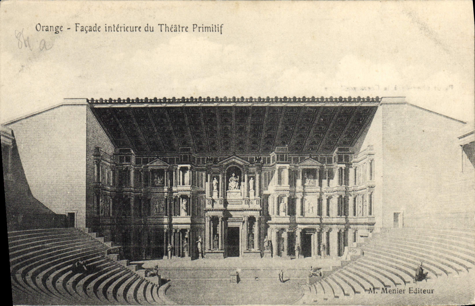 CPA Orange Facade interieure et Theatre primitif