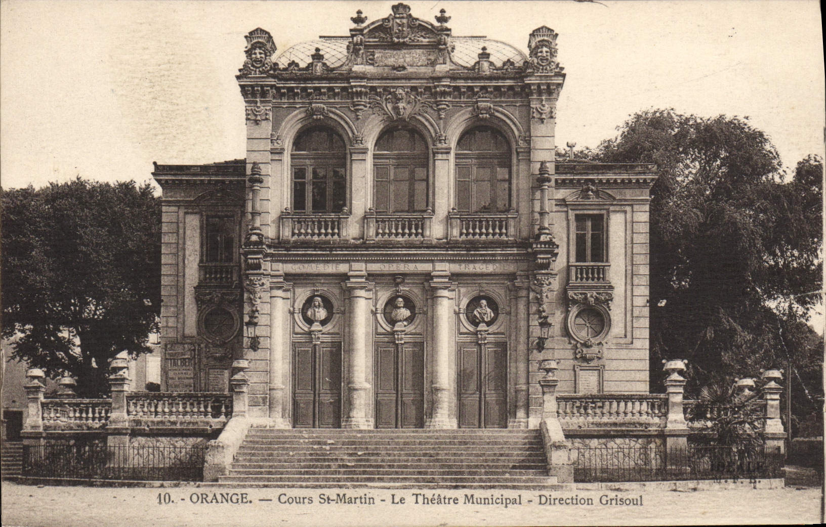 CPA Orange Cours St Martin Le Theatre municipal Direction Grisoul