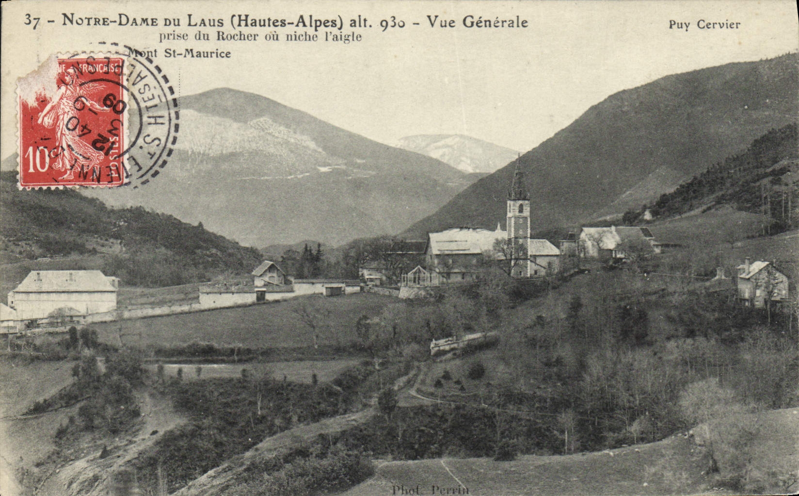 CPA Notre Dame Du Laus Vue Generale prise du rocher ou niche l'aigle