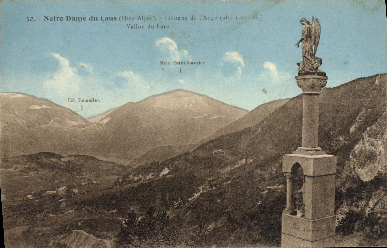 CPA Notre Dame Du Laus Colonne de l'ange